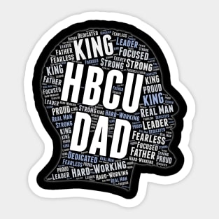 HBCU Dad Father Word Art Sticker